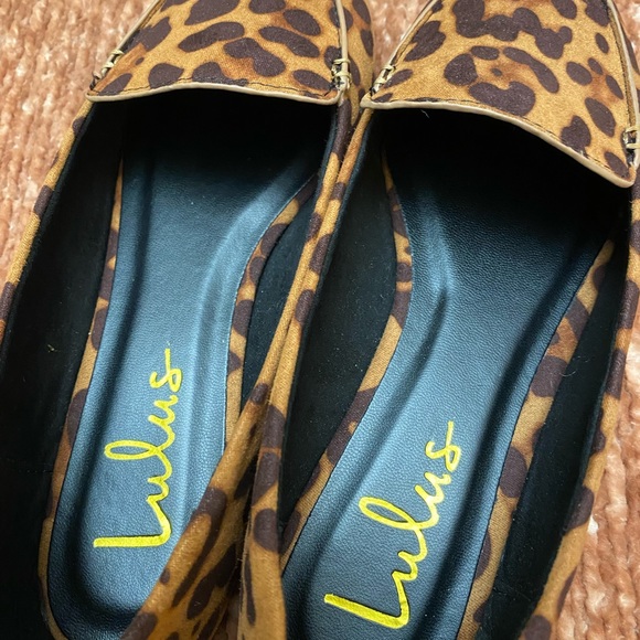 LULUS Emmy cheetah print pointy toe ballet flat loader closet staple trendy 6 - Picture 4 of 7